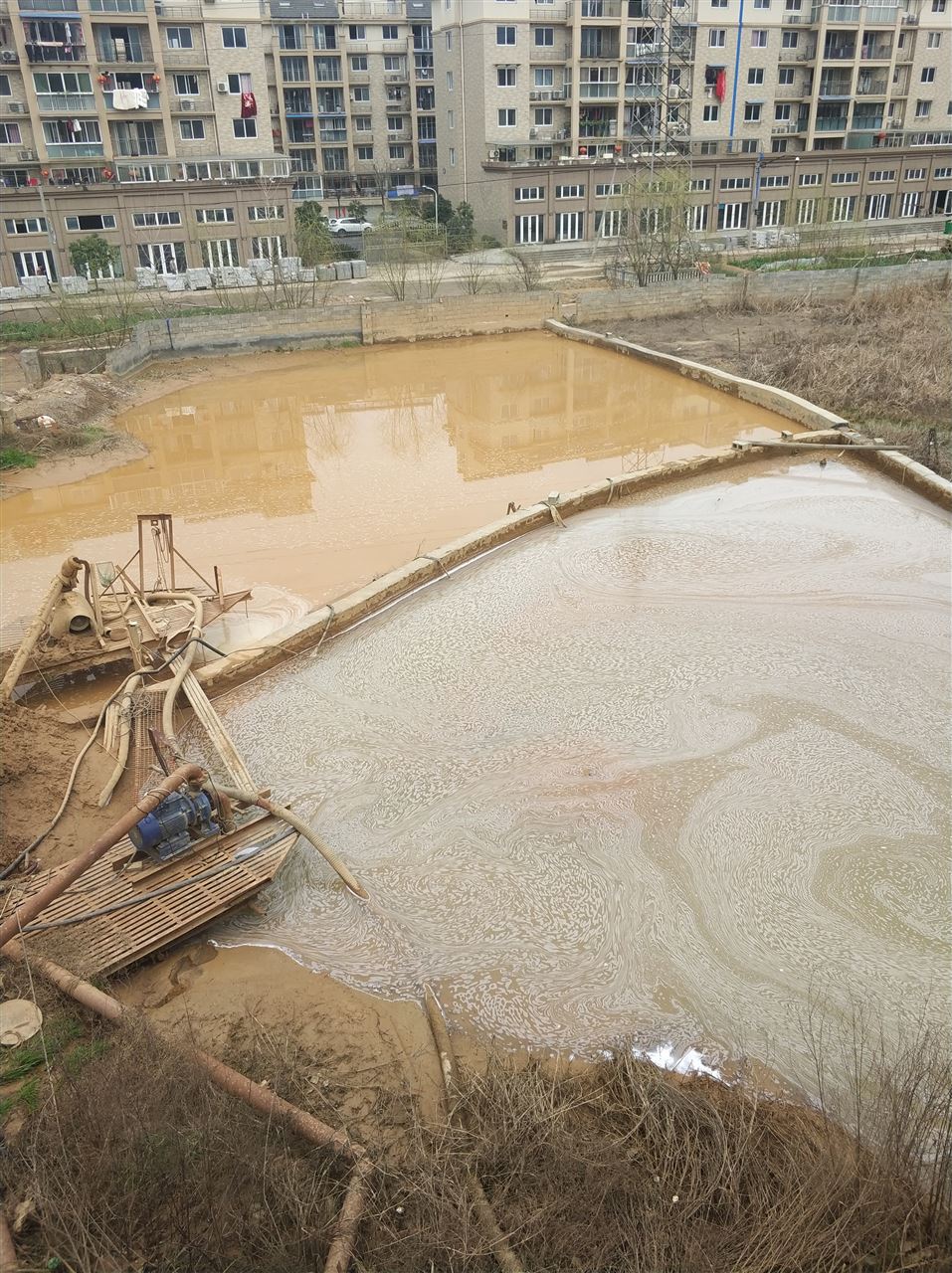 柳林沉淀池淤泥清理-厂区废水池淤泥清淤